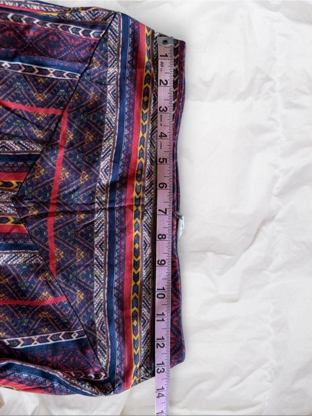 Free People Multicolored Geometric / Boho / Tribal  Wide-Leg Flared Pants XS - Picture 6 of 6